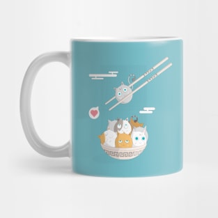 japanese food cat nikoman Mug